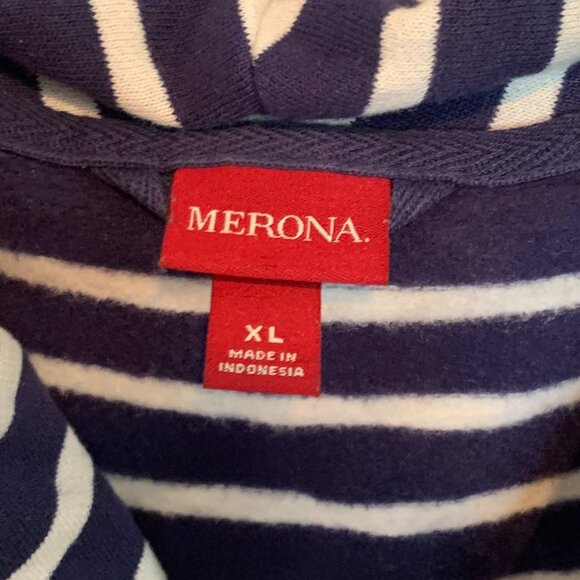 Navy and White Striped Pullover - Picture 3 of 4